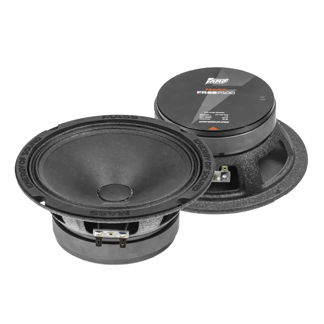 Акустика широкополосная АС AMP MASS FR65P100. 16.5 см (6.5 дюйм.), Мощность динамиков 100 Вт (номинальная).