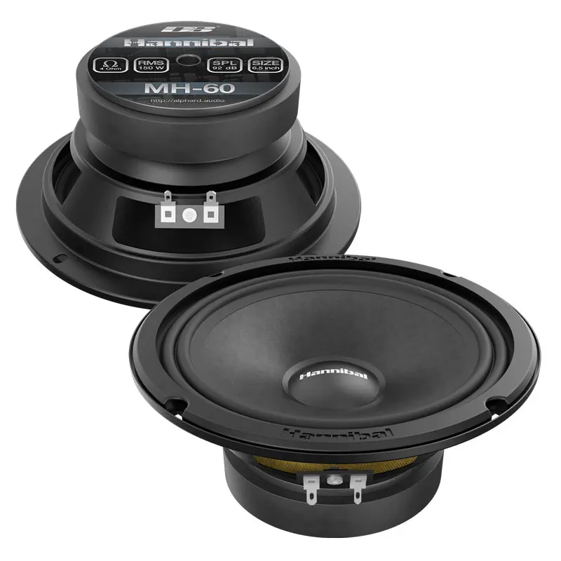 Акустика Среднечастотная АС Deaf Bonce Hannibal MH-60. 16.5 см (6.5 дюйм.), Мощность динамиков 110 Вт (номинальная), 220 Вт (максимальная).