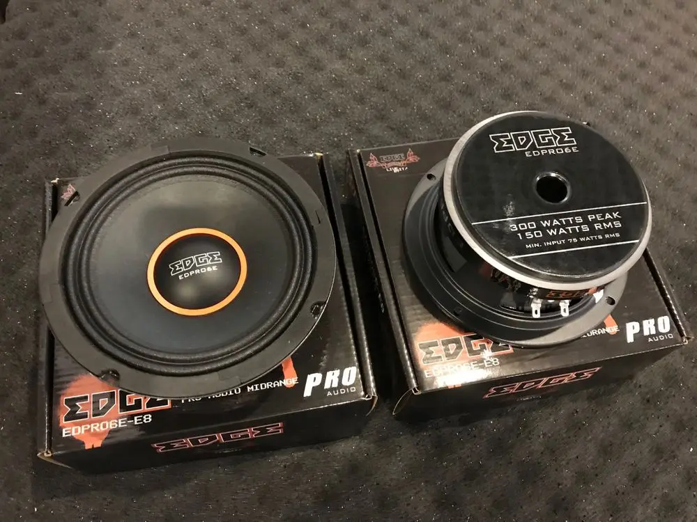 Акустика Среднечастотная АС EDGE EDPRO6E-E8. 16.5 см (6.5 дюйм.), Мощность динамиков 150 Вт (номинальная), 300 Вт (максимальная).