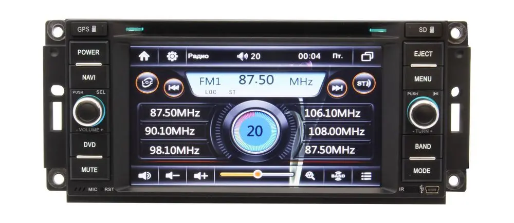 Штатная магнитола Jeep Wrangler 2006+ DV-6633WP (уценка)