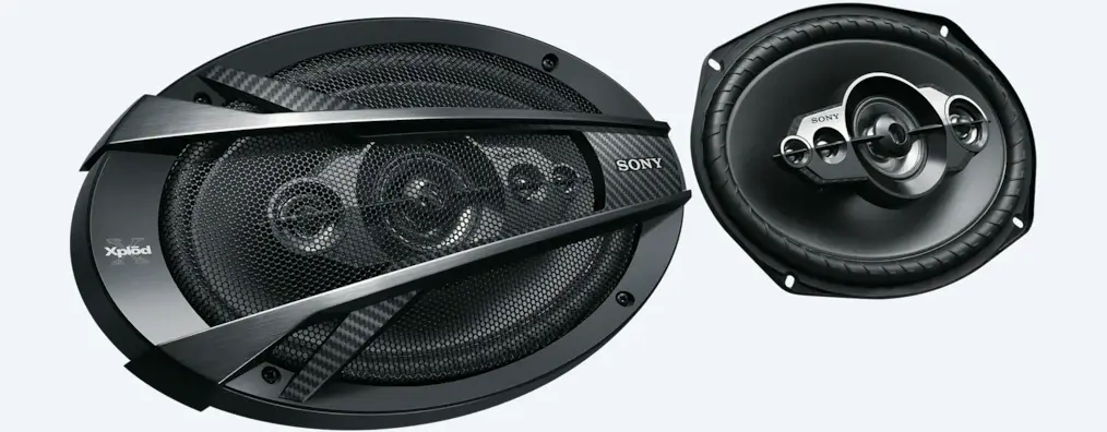 Акустика коаксиальная Sony XS-XB6951. овальный 15x23 см (6x9 дюйм.), Мощность динамиков 90 Вт (номинальная), 650 Вт (максимальная).