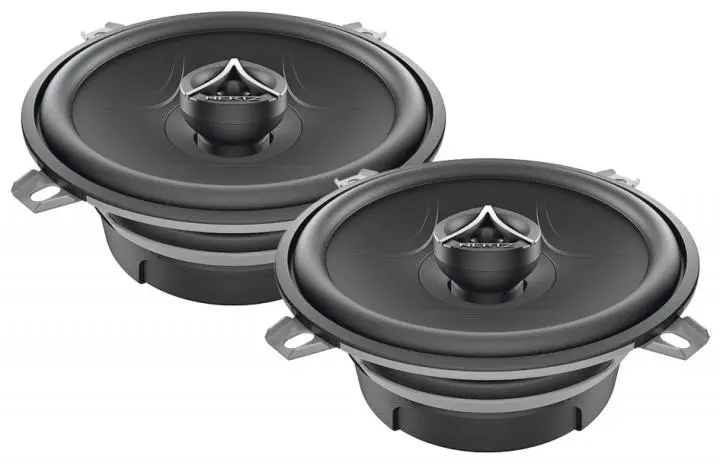 Акустика коаксиальная Hertz ECX 130.5. 13 см (5 дюйм.), Мощность динамиков 50 Вт (номинальная), 100 Вт (максимальная).