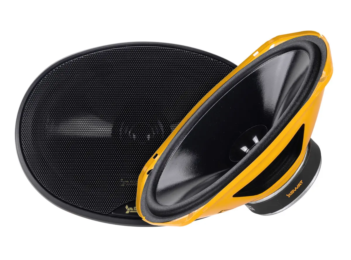 Акустика широкополосная АС SWAT SP-H69v2. овальный 15x23 см (6x9 дюйм.), Мощность динамиков 70 Вт (номинальная), 280 Вт (максимальная).
