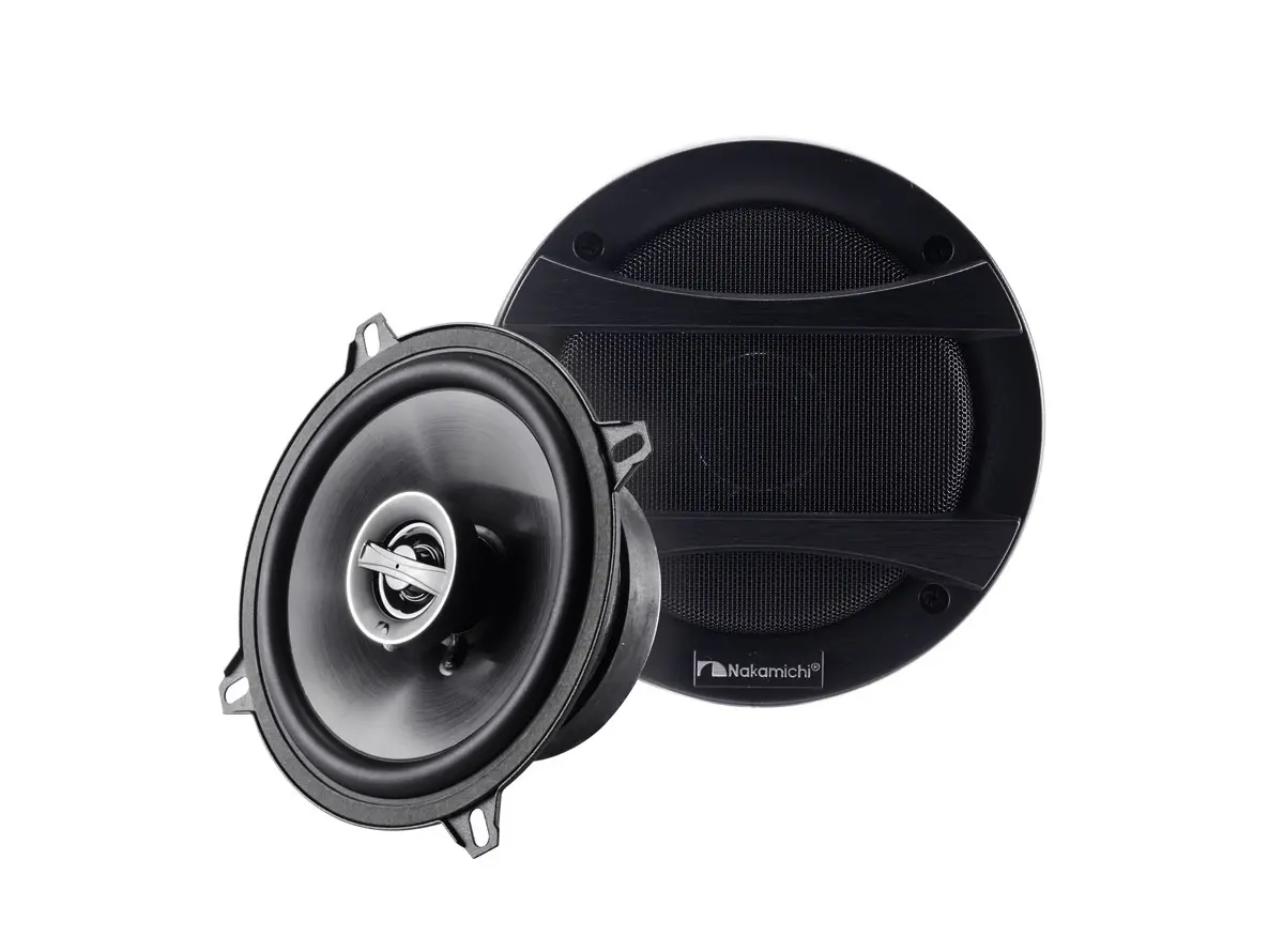 Акустика коаксиальная Nakamichi NSE-1358. 13 см (5 дюйм.), Мощность динамиков 45 Вт (номинальная), 300 Вт (максимальная).