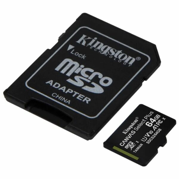 Карта памяти Kingston Canvas Select Plus microSDXC (SDCS2/64GB)