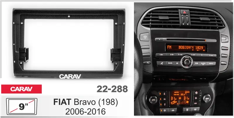 CARAV 22-288 - FIAT Bravo (198) 2006-2016 (9")