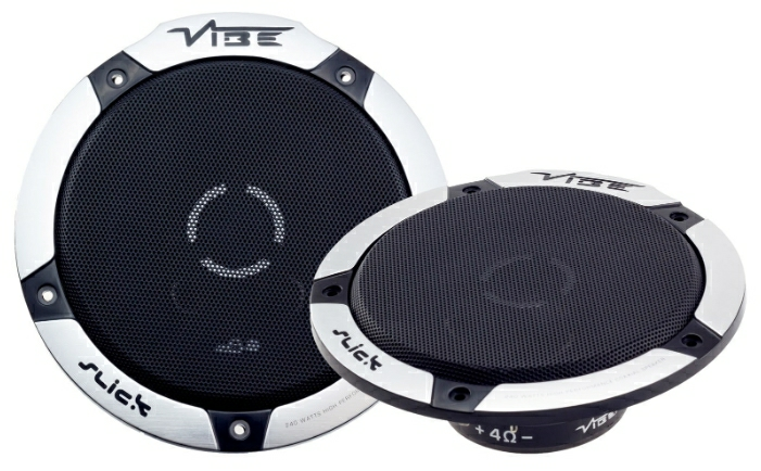 Акустика коаксиальная Vibe Slick 6 V5. 16.5 см (6.5 дюйм.), Мощность динамиков 80 Вт (номинальная), 240 Вт (максимальная).