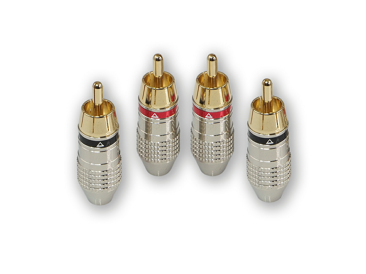 Aura RCA-P612 - RCA коннектор, 6мм. вход, 4 шт.