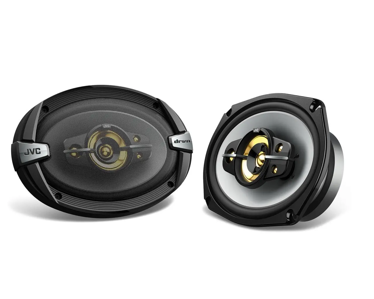 Акустика коаксиальная JVC CS-DR695HP. овальный 15x23 см (6x9 дюйм.), Мощность динамиков 100 Вт (номинальная), 800 Вт (максимальная).