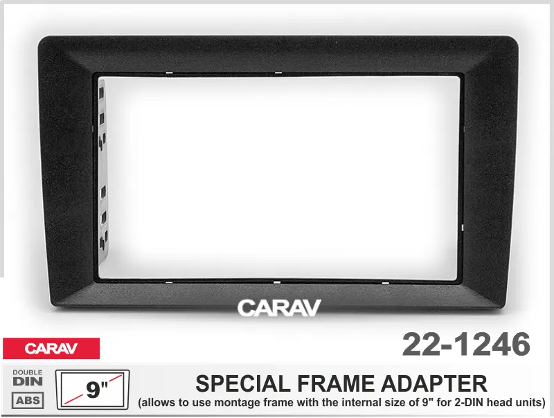 CARAV 22-1246 - 2-DIN монтажная рамка - адаптер для 9" рамки