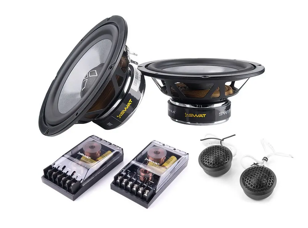 Акустика компонентная SWAT SYNTHES SYNT-6.2C. 16.5 см (6.5 дюйм.), Мощность динамиков 100 Вт (номинальная).