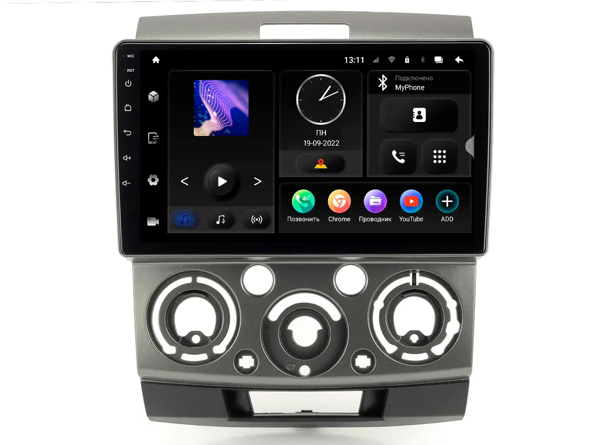 Incar TMX-4601-3 - штатная магнитола Mazda BT-50 07-12