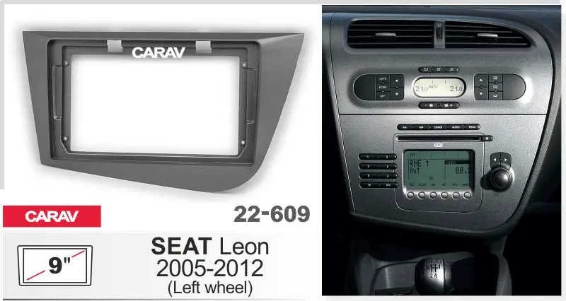 CARAV 22-609 - SEAT Leon 2005-2012 - (9")