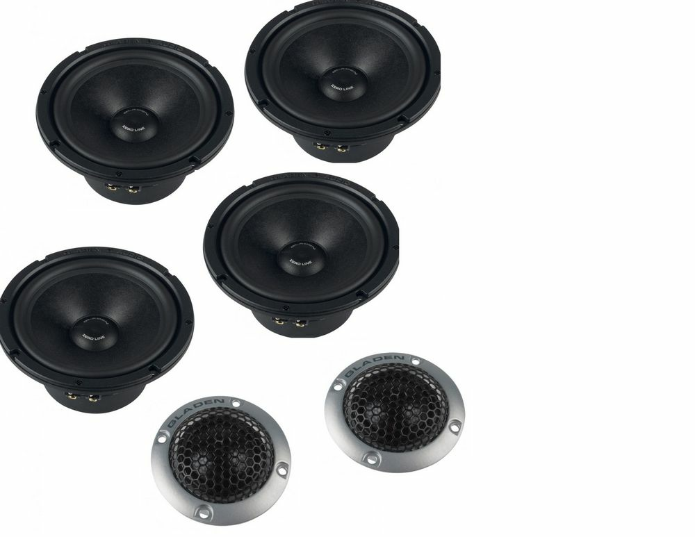 Акустика компонентная Gladen ZERO PRO 165.2 Dual Active. 16.5 см (6.5 дюйм.), Мощность динамиков 300 Вт (номинальная), 450 Вт (максимальная).