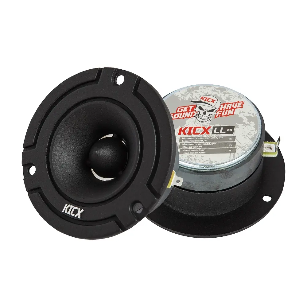 Твитер Kicx LL 28. , Мощность динамиков 45 Вт (номинальная), 90 Вт (максимальная).