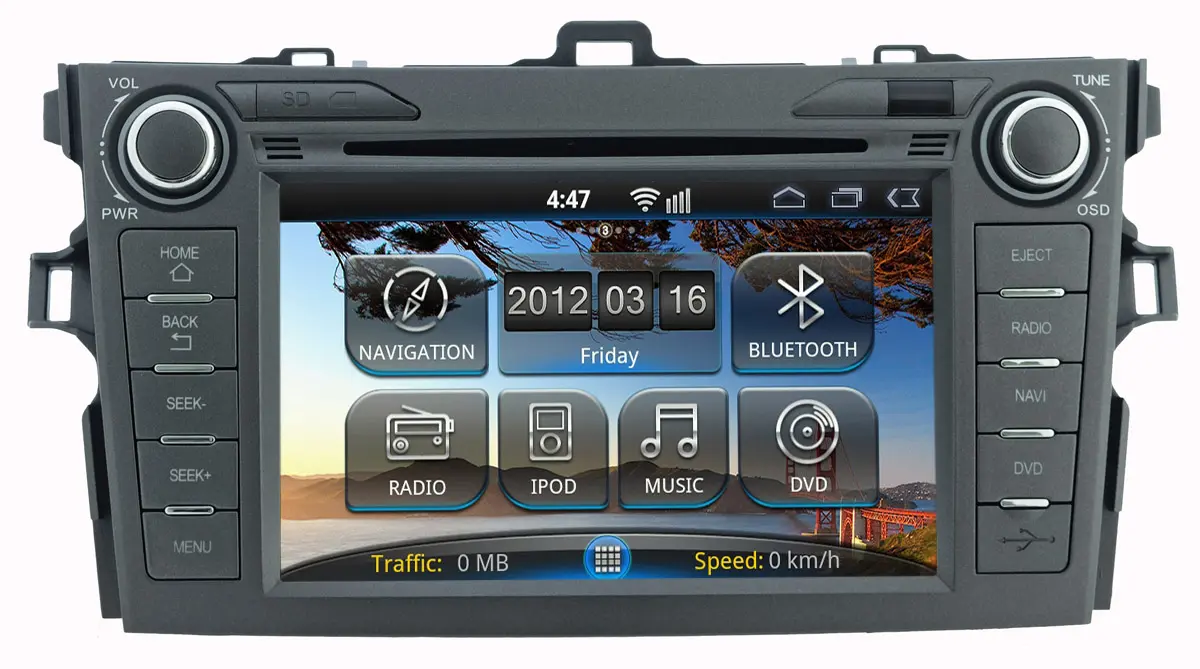 Incar AHR-2284CO - штатная магнитола Toyota Corolla 07-12