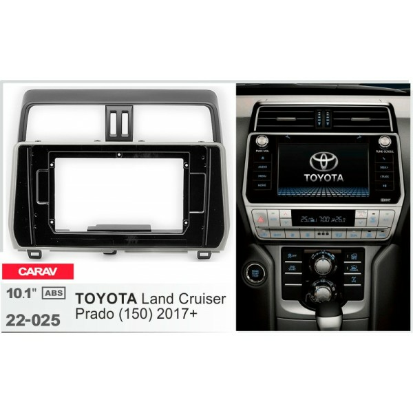 CARAV 22-025 - Монтажная рамка 10" TOYOTA Land Cruiser Prado (150) 2017+