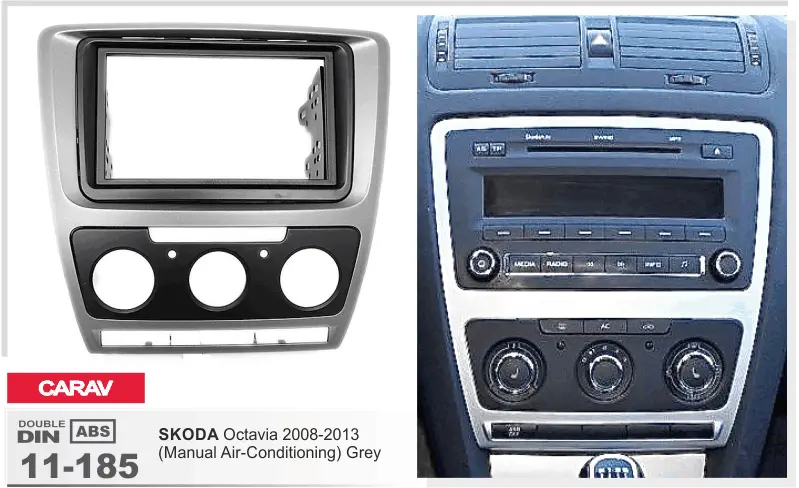 CARAV 11-185 - SKODA Octavia 2008-2013 (без климат-контроля / серая)
