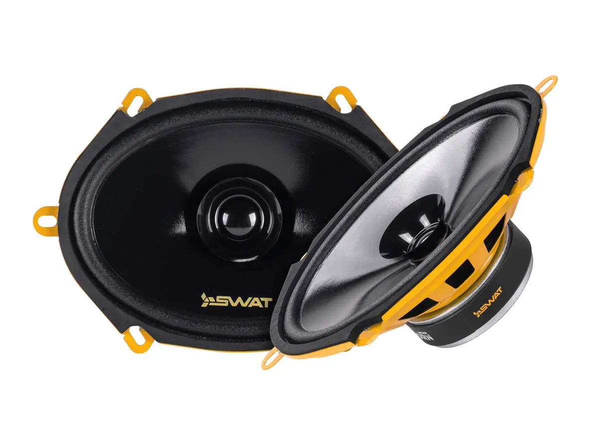 Акустика широкополосная АС SWAT SP-H57v2. овальный 13x18 см (5x7 дюйм.), Мощность динамиков 60 Вт (номинальная), 250 Вт (максимальная).