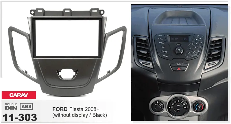 CARAV 11-303 - Ford Fiesta 2008+ Black