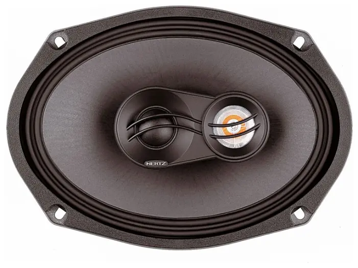 Акустика коаксиальная Hertz HCX 690. овальный 15x23 см (6x9 дюйм.), Мощность динамиков 130 Вт (номинальная), 260 Вт (максимальная).