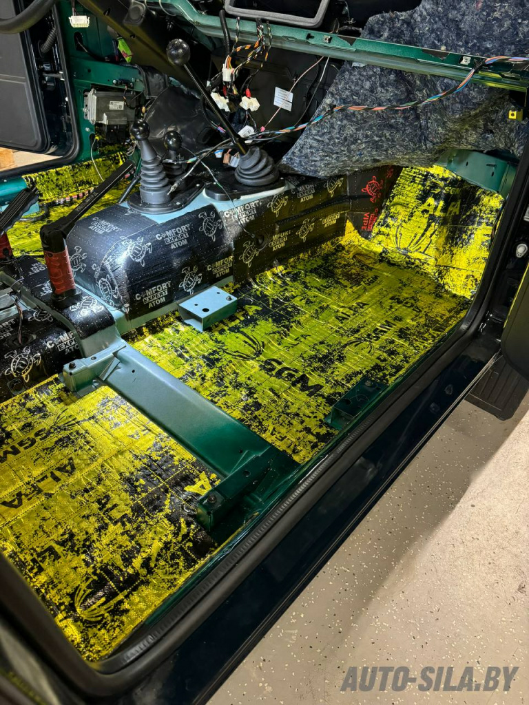 виброизоляция пола материалом SGM Альфа 