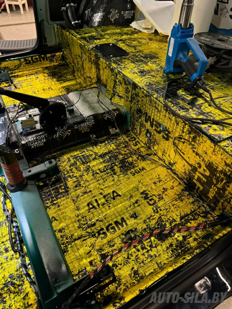 виброизоляция пола в Лада Нива Легенд виброизоляция пола в Лада Нива Легенд