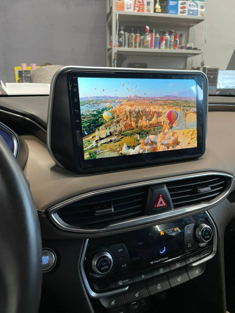 новый андроид монитор в Hyundai Santa Fe