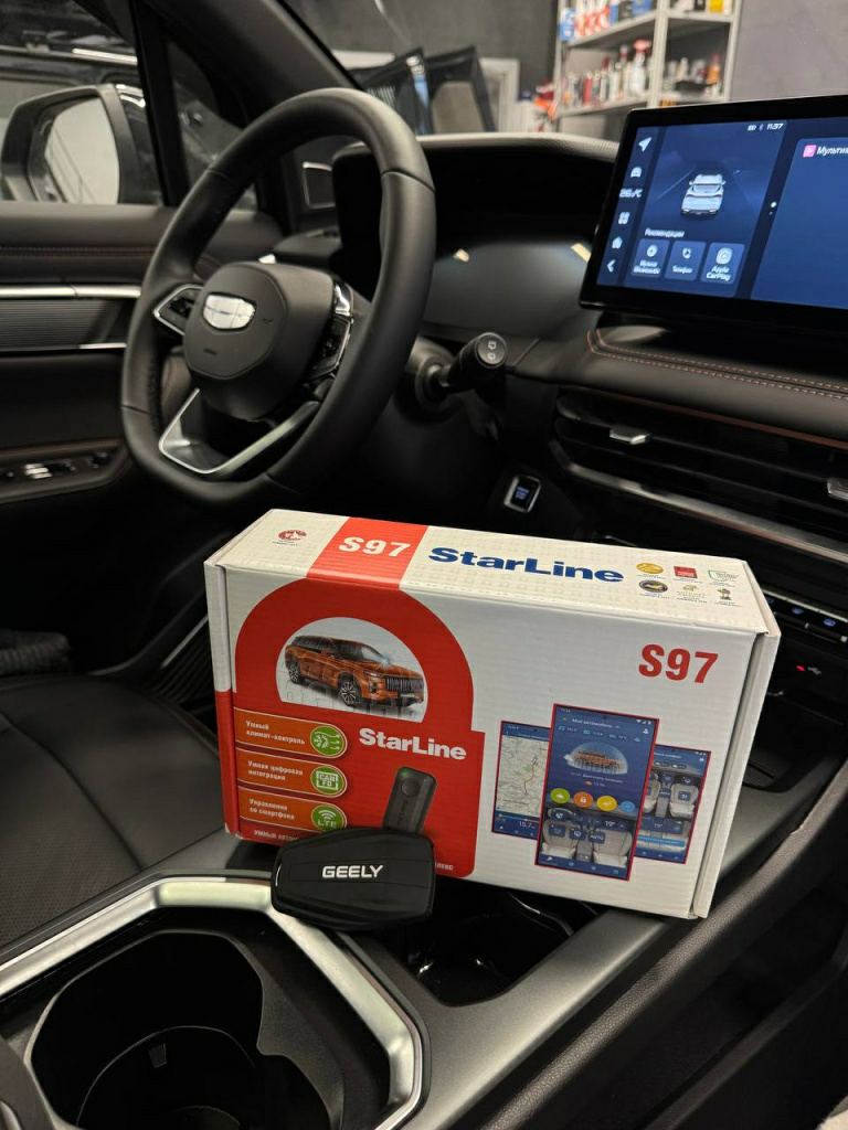 охранная система с автозапуском StarLine в Джили Окаванго