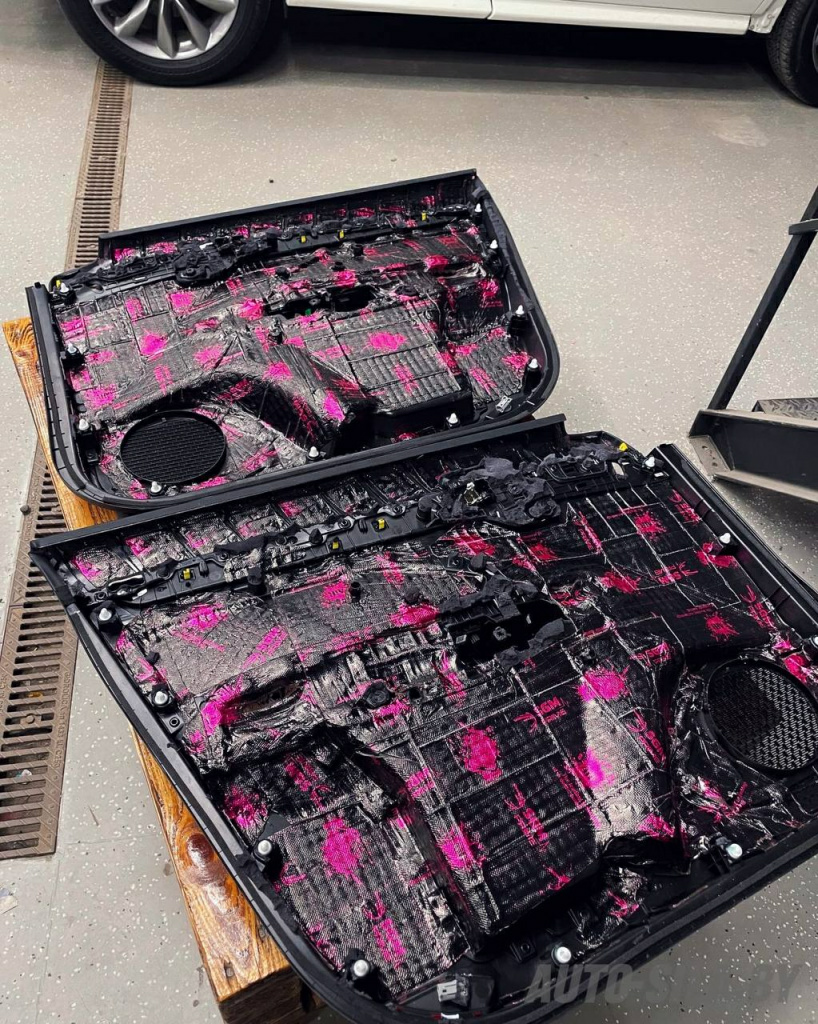 виброизоляция дверей SGM в Geely ATLAS PRO