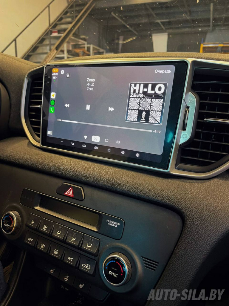 новая автомагнитола Mekede в Kia Sportage