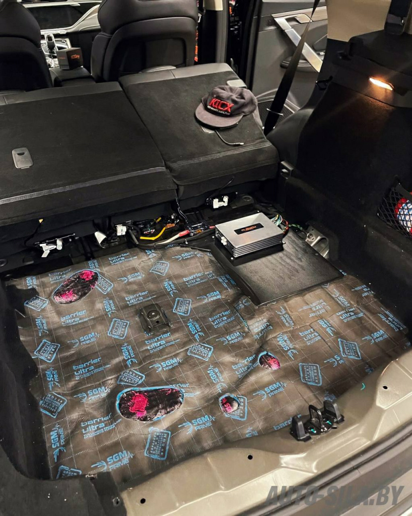 выполнили вибро- и шумоизоляцию багажника в Джили материалами от SGM Alfa