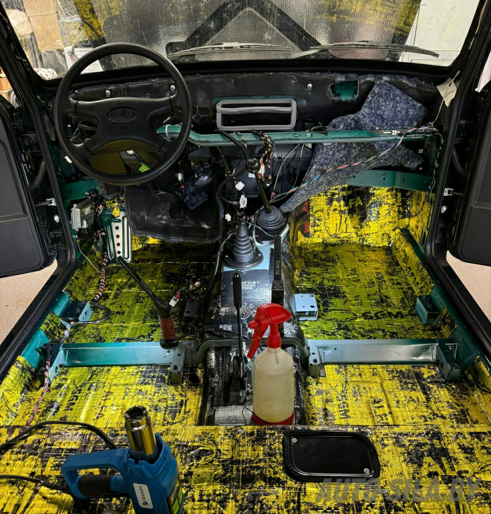 виброизоляция пола в Лада Нива Легенд виброизоляция пола в Лада Нива Легенд