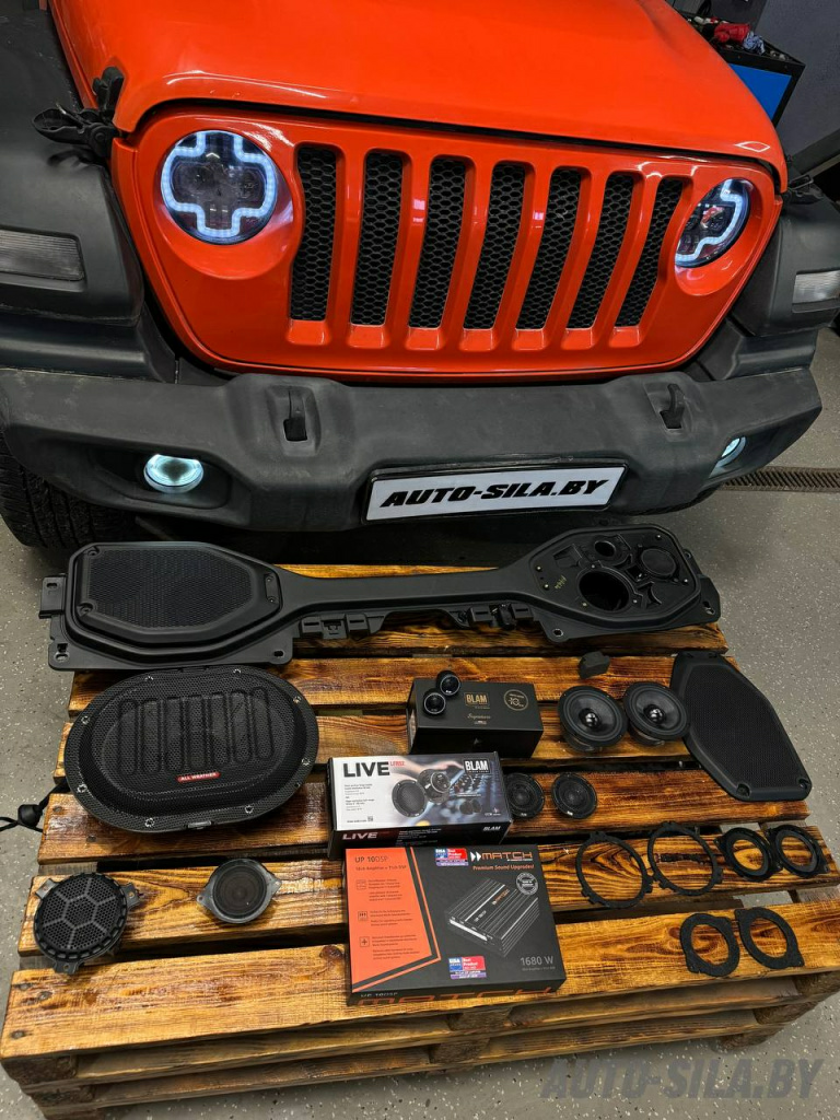 новая аудиосистема для JEEP WRANGLER JL