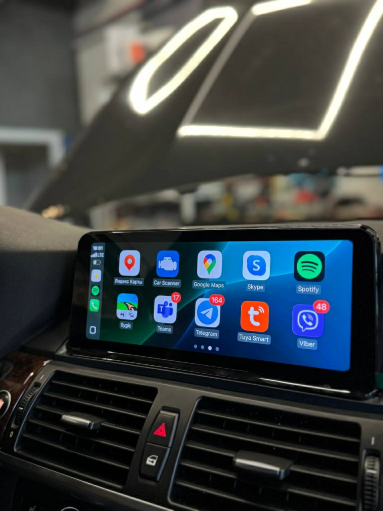 мультимедиа с сохранением штатного функционала в БМВ Х5