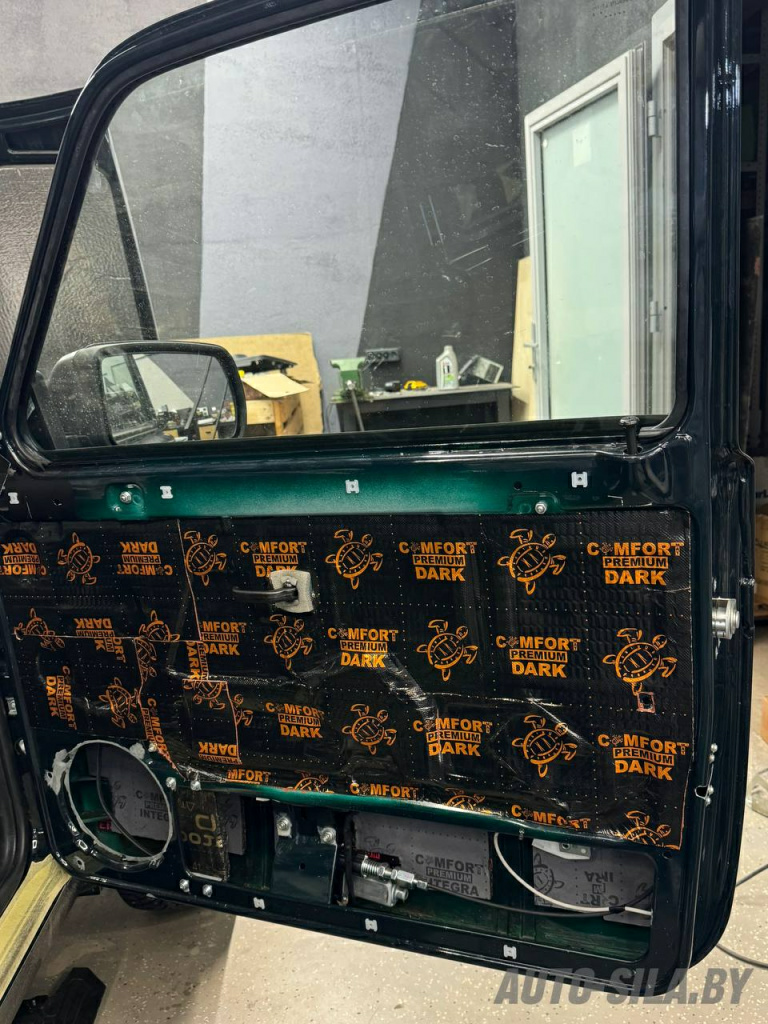 виброизоляция дверей материалом ComfortMat виброизоляция дверей материалом ComfortMat