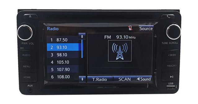 Штатная магнитола Toyota, Daihatsu универсальная 200 x 100 мм Fujitsu Ten T0036A (CD/USB/BT) (6шт)
