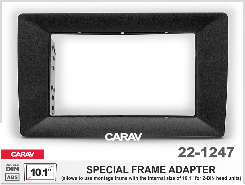 CARAV 22-1247 - 2-DIN монтажная рамка - адаптер для 10.1" рамки