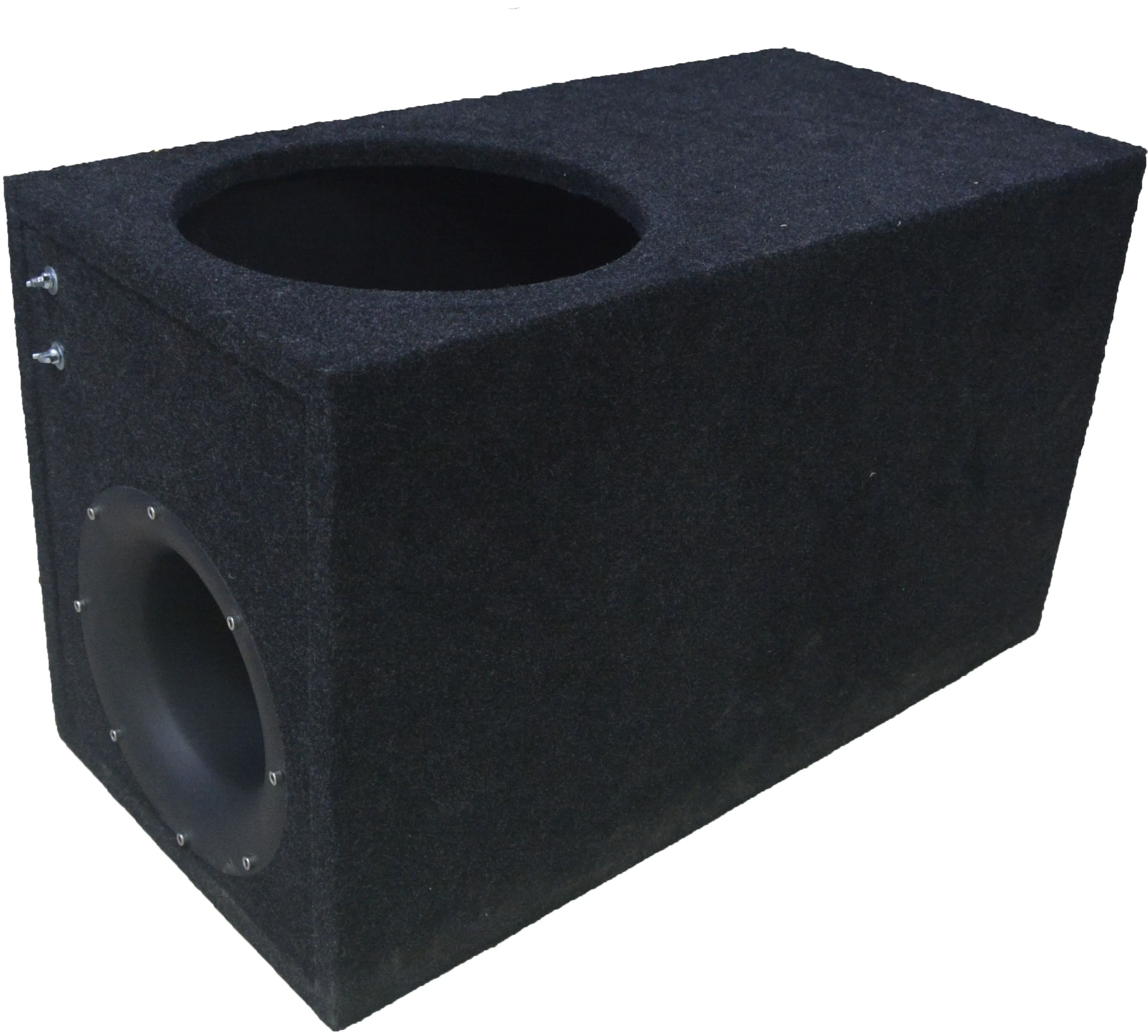 Короб под сабвуфер 12" (Люкс К.3.28) с трубой (черный)