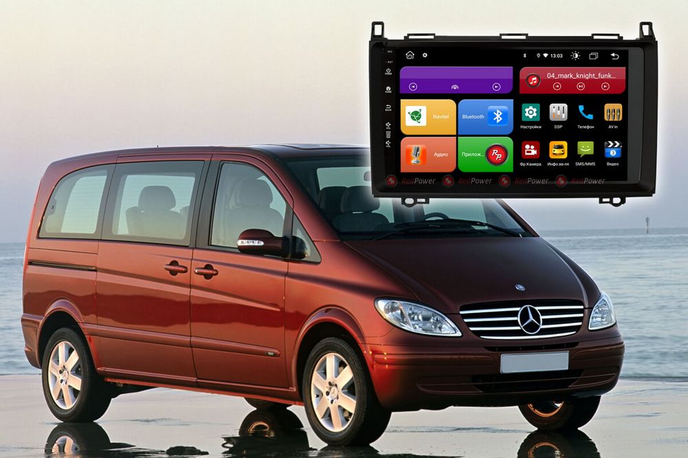 RedPower 61068 IPS 9'' - Mercedes Benz VITO / VIANO / Volkswagen Crafter (матовая рамка)