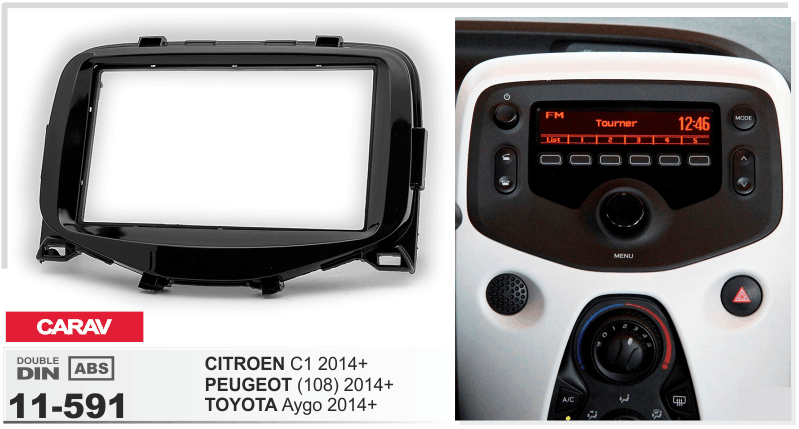 CARAV 11-591 - CITROEN C1 2014+ / PEUGEOT (108) 2014+ / TOYOTA Aygo 2014+