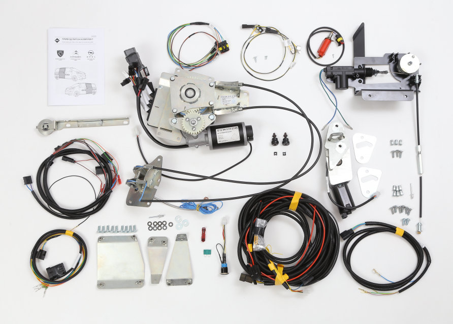 Электропривод сдвижной двери ADOR ПИТОН (012.34.000.0007) двойной комплект для PEUGEOUT TRAVELLER <br/>В комплектацию включено сразу два привода скрытого типа для левой и правой сдвижной двери. Обладает большими возможностями и богатым набором опций. Идеально подходит для установки на автомобили PEUGEOT TRAVELLER, а также одноплатформенные CITROEN, OPEL и TOYOTA с конструкцией двух боковых сдвижных дверей. По своим техническим характеристикам и набором функций превосходит фирменные аналоги. В конструктив заложена функция блокировки работы двери в случае открытого лючка бензобака. В состав комплекта входят все необходимые для установки элементы: блок привода двери в сборе с контроллером и тросом, концевик лючка бензобака, жгуты, наборы метизов, доводчик с дополнительными прокладками, ролик двери, электрозамок двери, ролики каретки, руководство по эксплуатации и др.<br />
<br />
ПОДХОДИТ К ПРИВОДАМ:<br />
Привод ПИТОН<br />
<br />
ПРИМЕНЯЕМОСТЬ НА А/М:<br />
 - PEUGEOUT TRAVELLER 2018 - н.в. гг.<br />
 - OPEL ZAFIRA LIFE 2019 - н.в. гг.<br />
 - CITROЁN SPACETOURER<br />
<br />
<iframe width="560" height="315" src="https://www.youtube.com/embed/_cB-R-1RhEI" title="YouTube video player" frameborder="0" allow="accelerometer; autoplay; clipboard-write; encrypted-media; gyroscope; picture-in-picture; web-share" allowfullscreen></iframe>
<br />