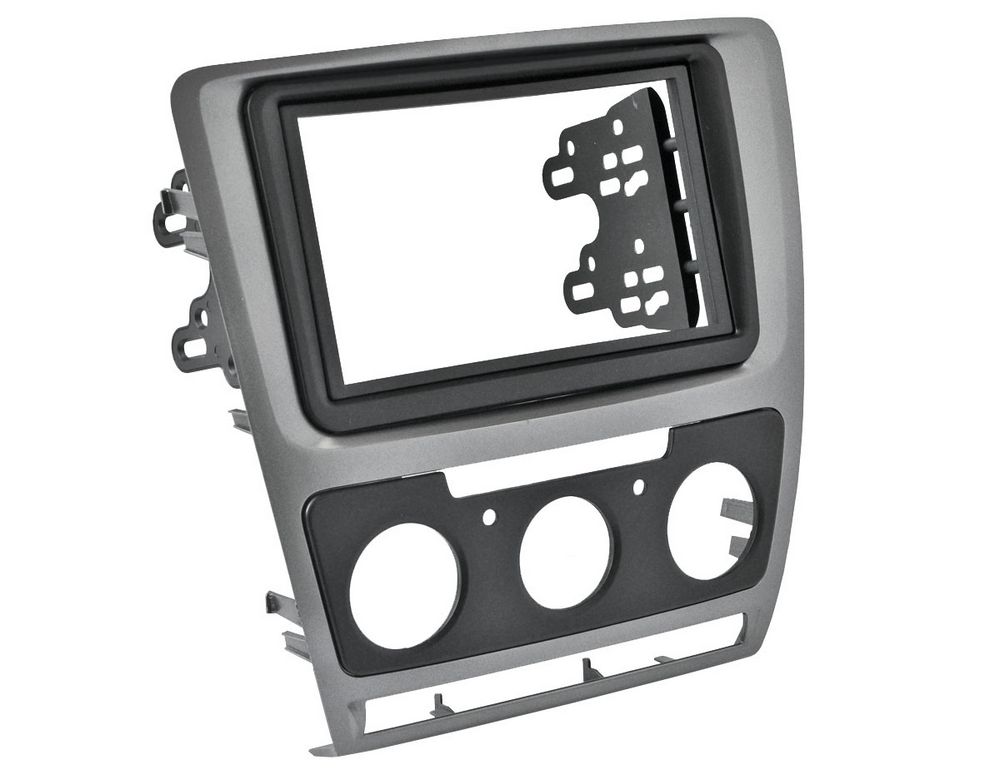 Incar RSC-N07 - Переходная рамка SKODA Octavia (A5) 04-13 (Manual AC) 2din SILVER