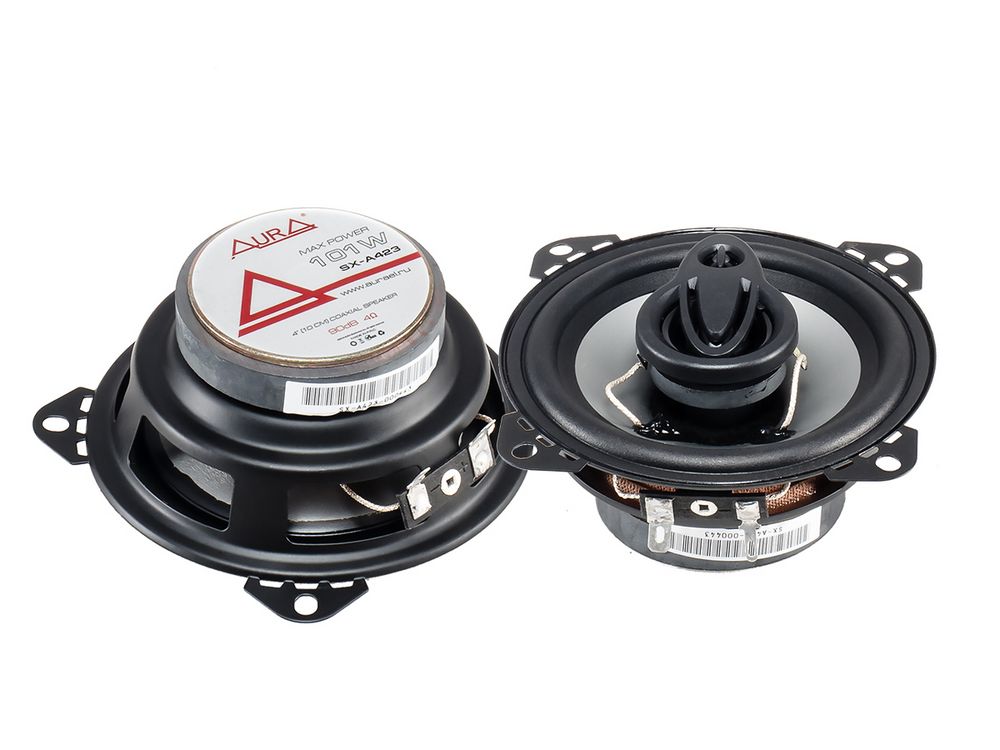 Акустика Aura SX-A423 - купить в Авто-сила Акустика коаксиальная Aura SX-A423. 10 см (4 дюйм.), Мощность динамиков 61 Вт (номинальная), 121 Вт (максимальная).