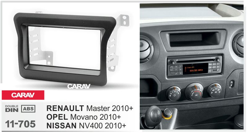 CARAV 11-705 - RENAULT Master 2010+ / OPEL Movano 2010+ / NISSAN NV400 2010+