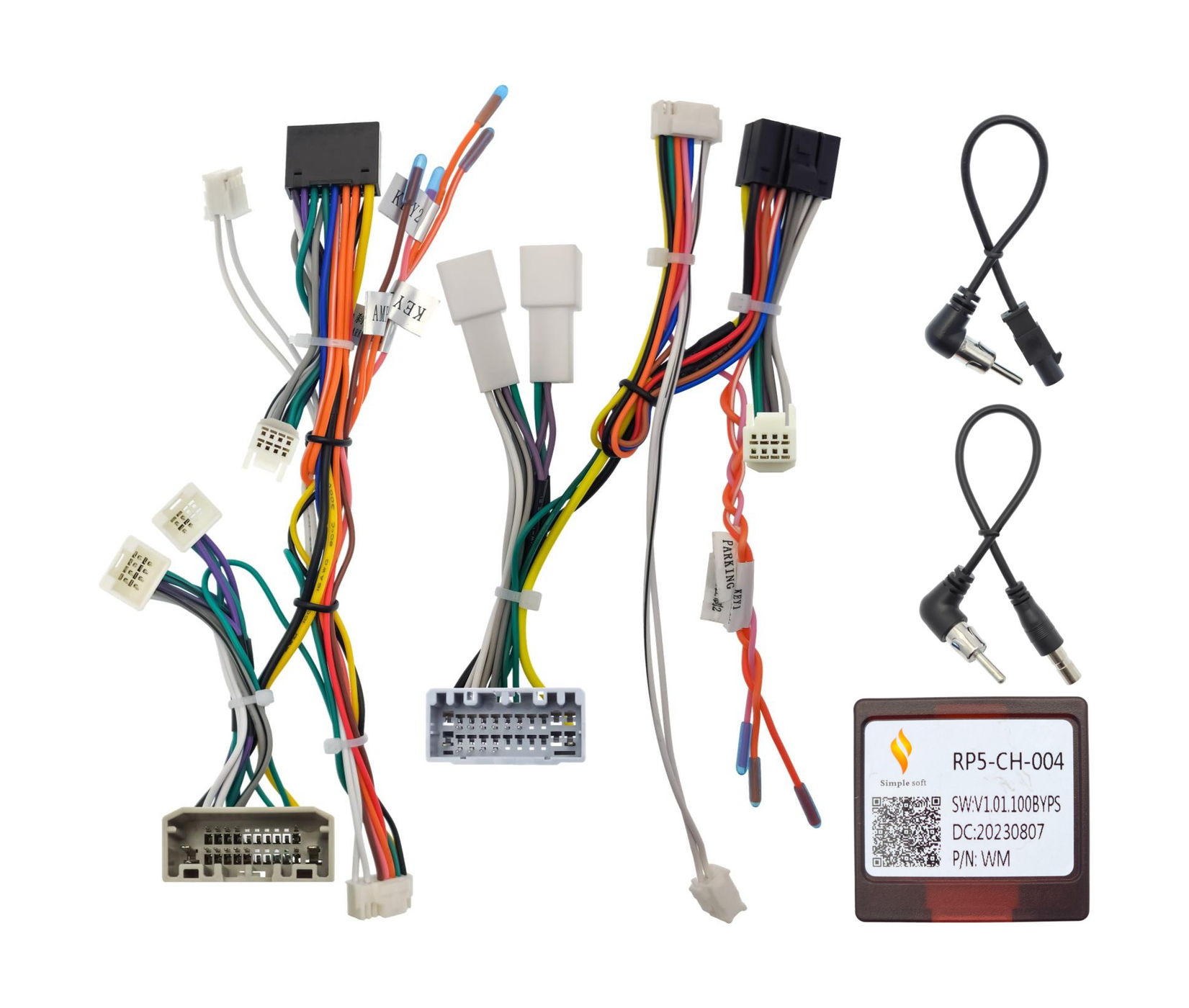 Комплект проводов для установки WM-MT в Chrysler, Dodge, Jeep 2004 - 2013 (основной, CAN, AMP), WS-MTJE04