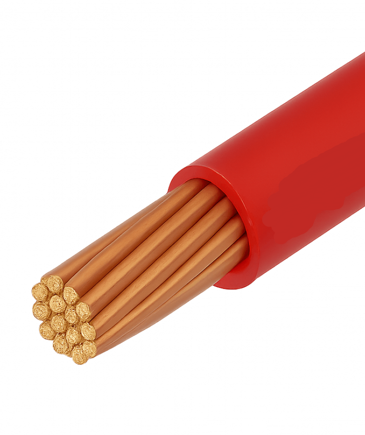 Монтажный кабель ПВАМ 1.5 красный