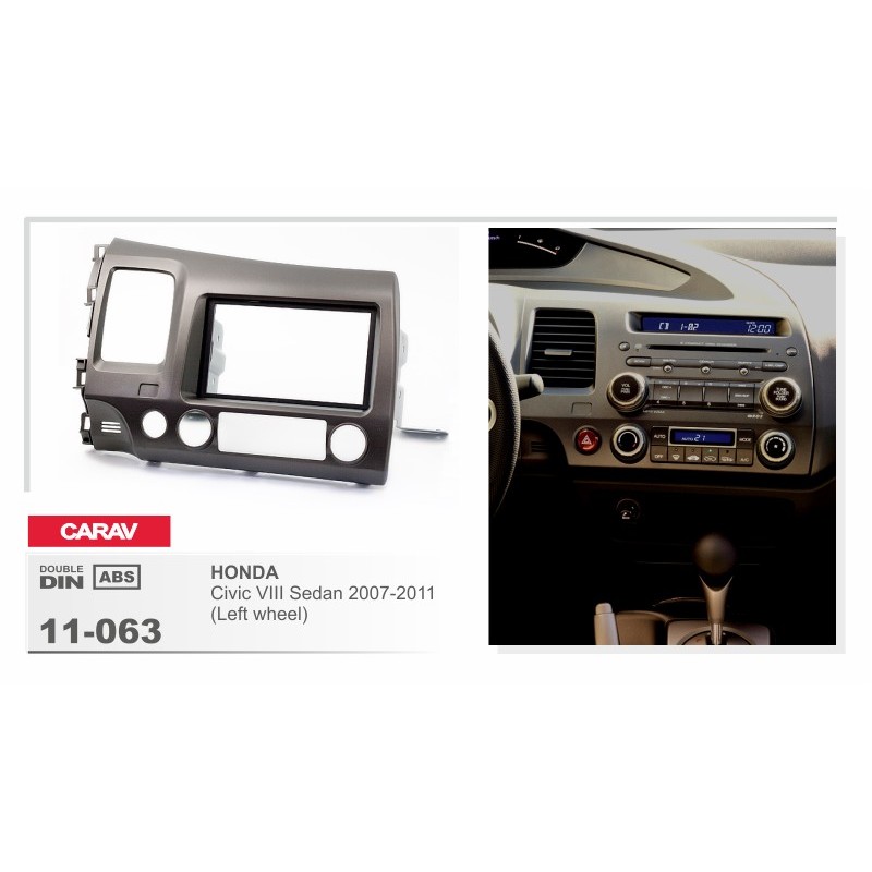 CARAV 11-063 - Honda Civic Sedan 2007-2011 переходная рамка 2-DIN