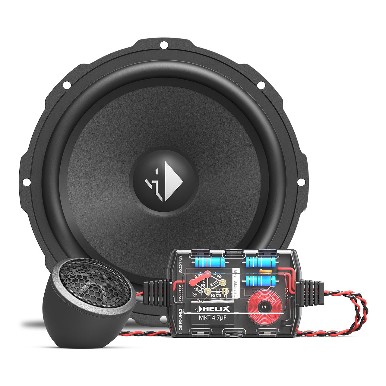 Акустика компонентная Helix Ci3 K165.2FM-S3 MK2. 16.5 см (6.5 дюйм.), Мощность динамиков 100 Вт (номинальная), 150 Вт (максимальная).