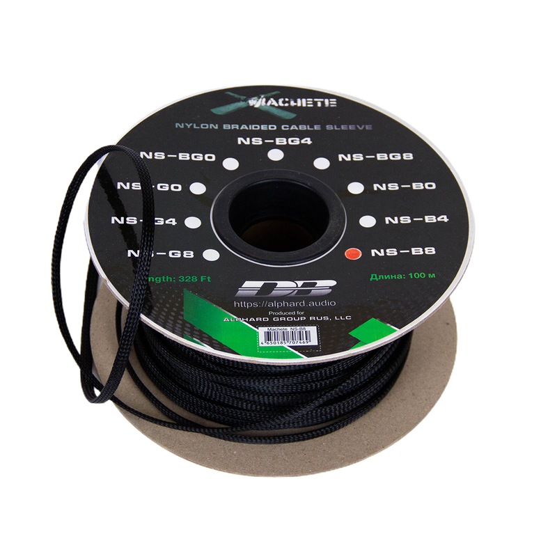 Deaf Bonce MACHETE NS-B8 V2 (оплетка чёрная d=8 / 8GA) Deaf Bonce MACHETE NS-B8 V2 (оплетка чёрная d=8 / 8GA)